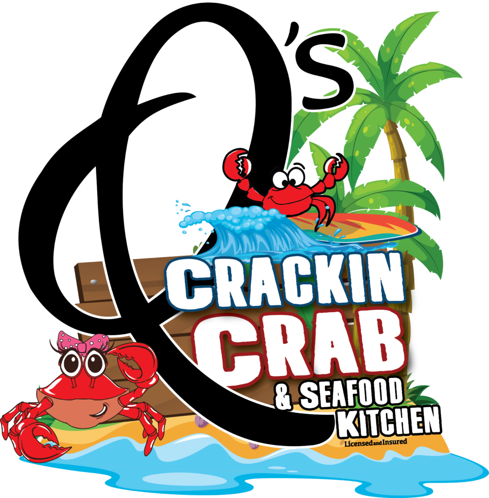 Q's Crackin Crab logo